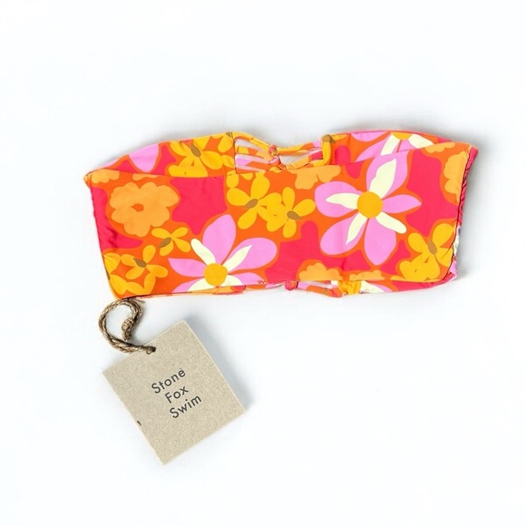 🌻NEW w.tags REVOLVE Stone Fox Swim Lei Lei Inez Bikini Top Size XS - Picture 3 of 6